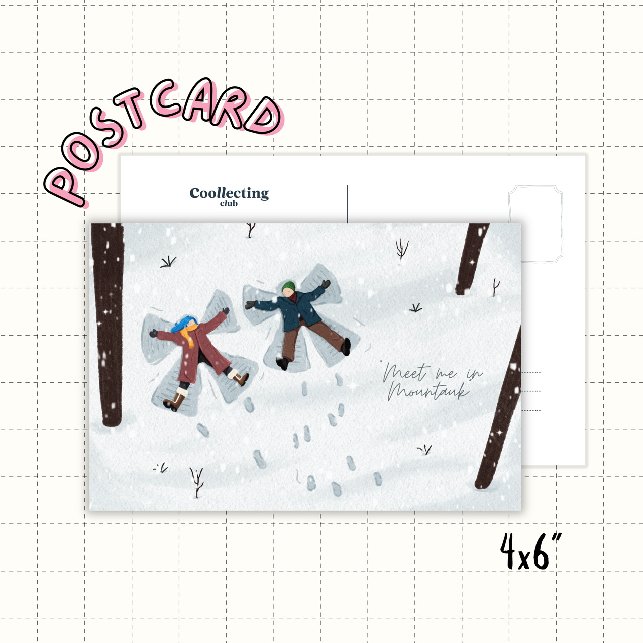 'Meet me in Montauk' Postcard