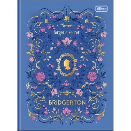 Caderno Brochura Capa Dura Colegial Bridgerton 80 Folhas
