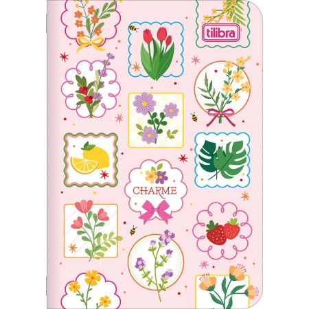 Caderneta Grampeada Mini Charme 32 Folhas