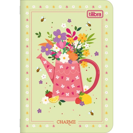 Caderneta Grampeada Mini Charme 32 Folhas