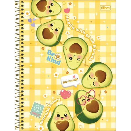 Caderno Espiral Capa Dura Universitário 1 Matéria Abacute 80 Folhas