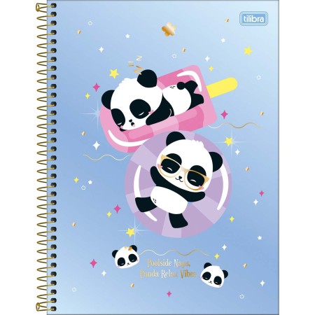 Caderno Espiral Capa Dura Universitário 1 Matéria Lovely Friend 80 Folhas