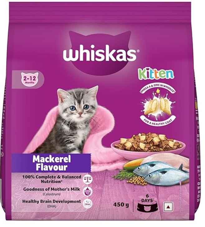 Whiskas Kitten Mackerel Flavour 450g