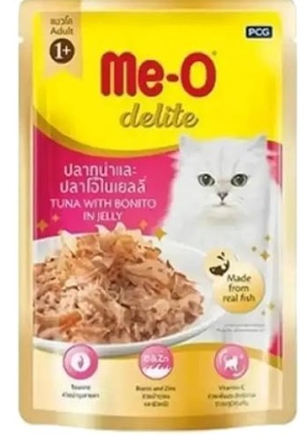 ME-O Delite Tuna with bonito in jelly 80g