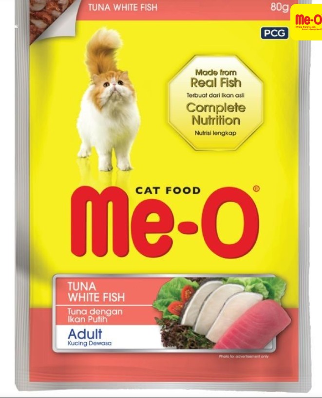 ME-O Cat Food Tuna with white fish 80g