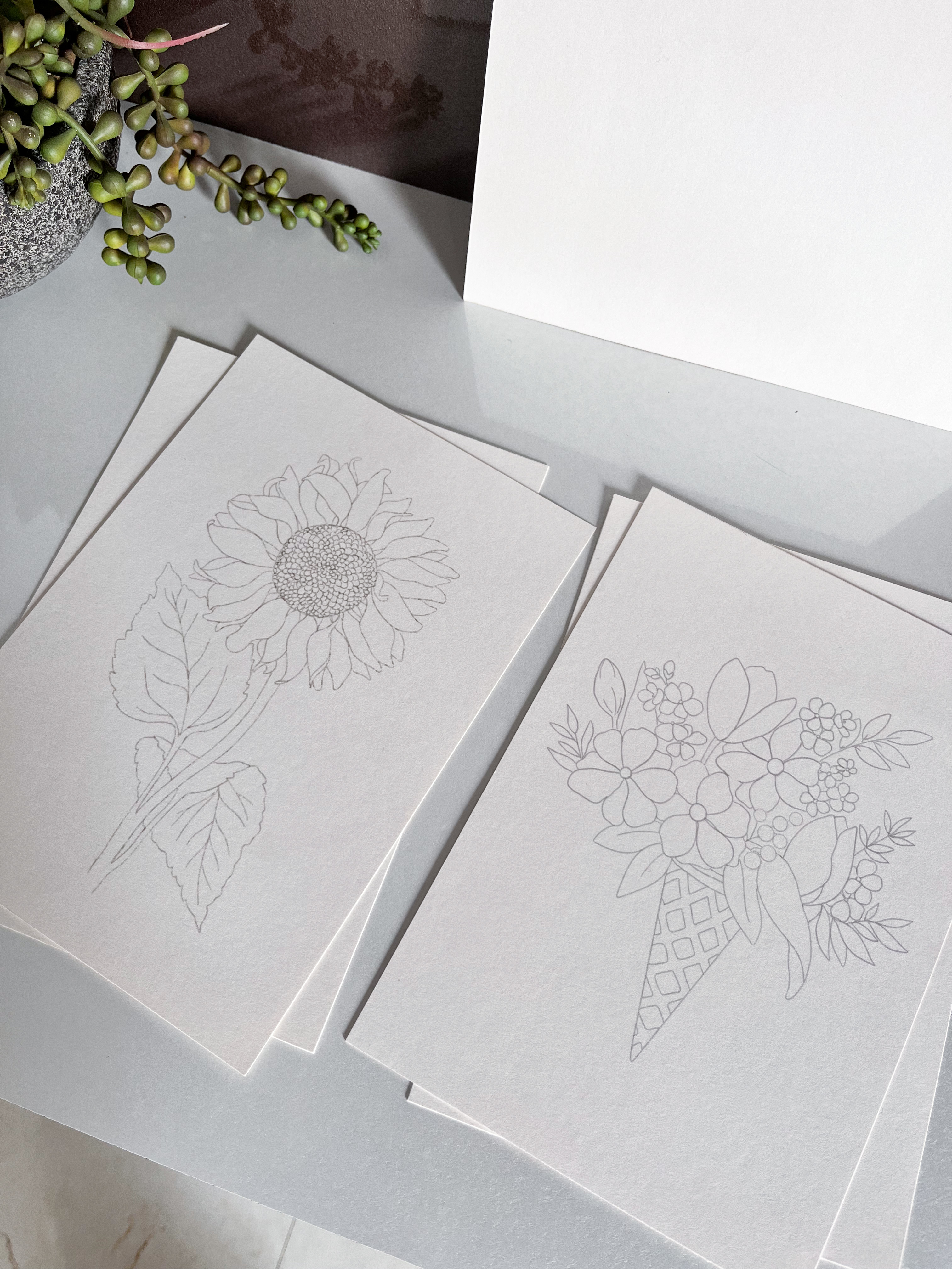 Paintable Art Sheets(Set- 2)