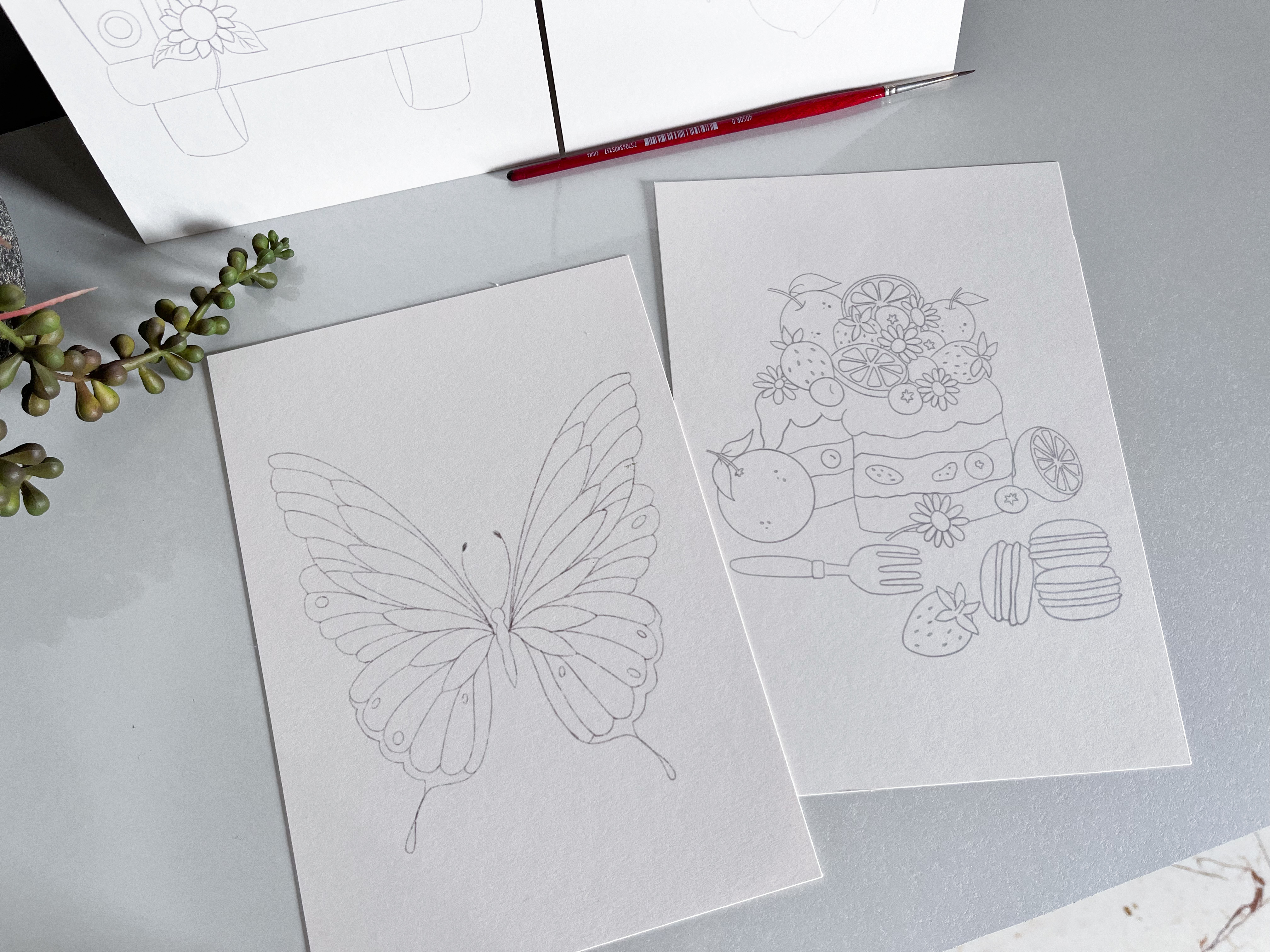 Paintable Art Sheets(Set- 3)