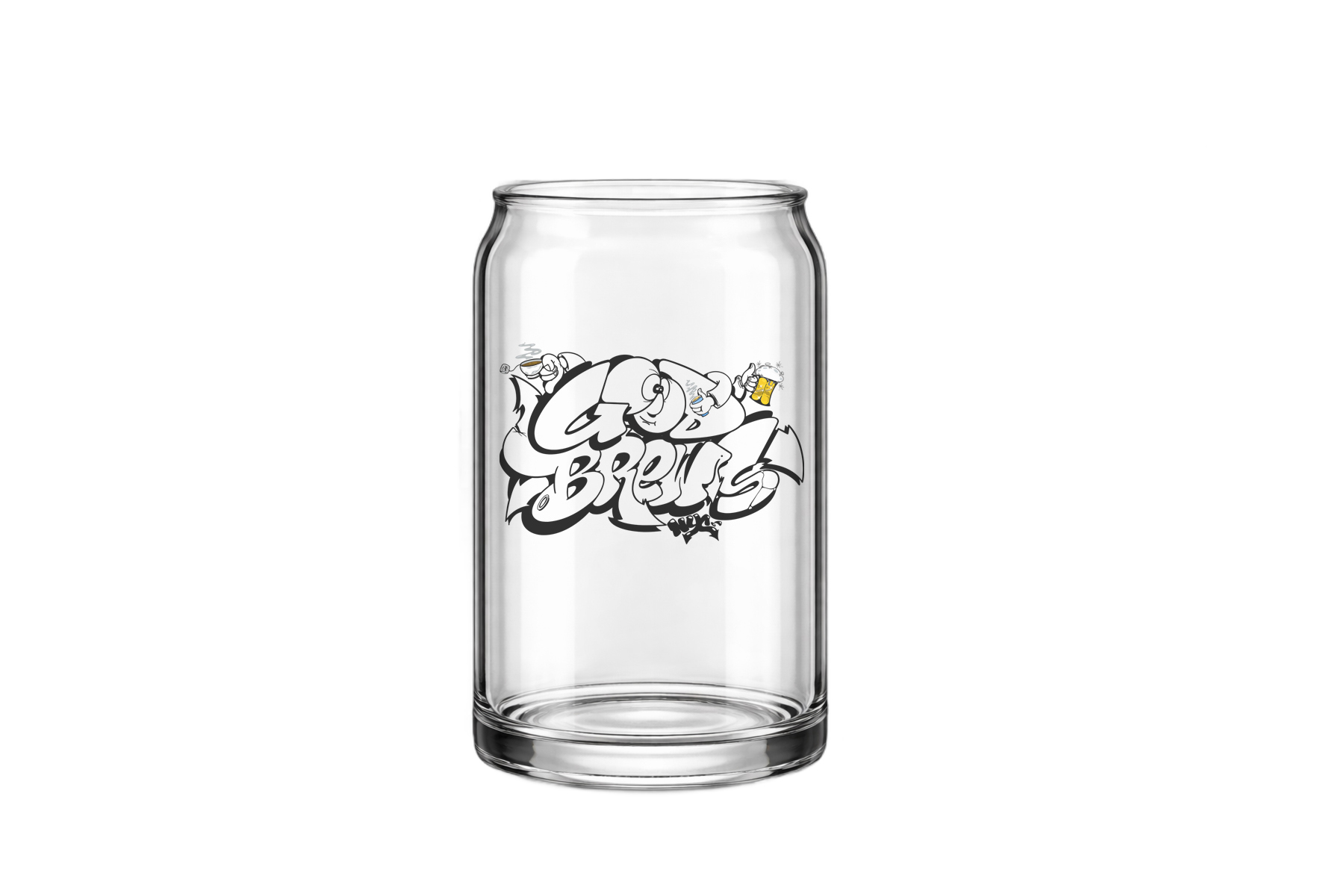 Good Brews Beer Can Glass