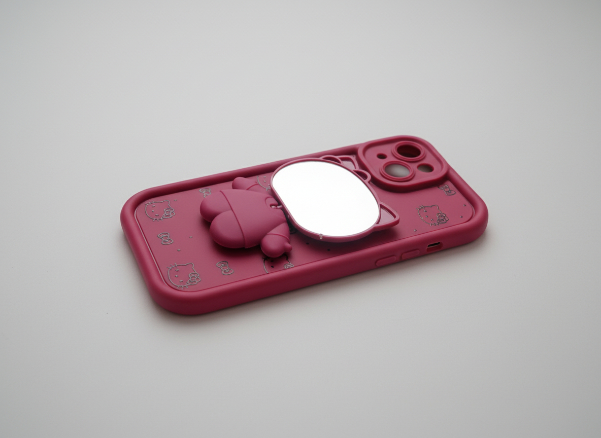 Coque iPhone 15 Hello Kitty – Rose