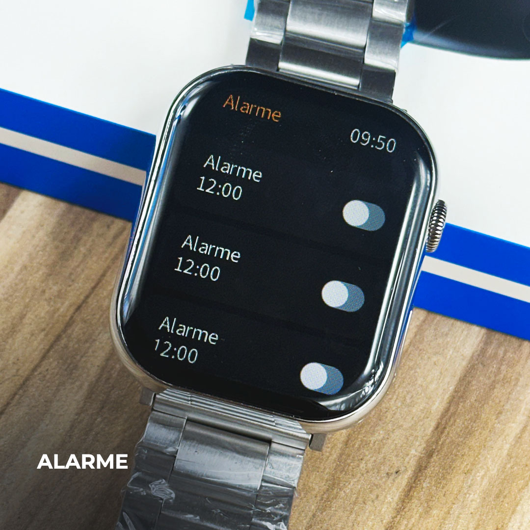 Combo WS-X11 Série 10: Kit 7 Pulseiras (Incluindo Aço), Comando por Gestos e Design Premium de 47mm