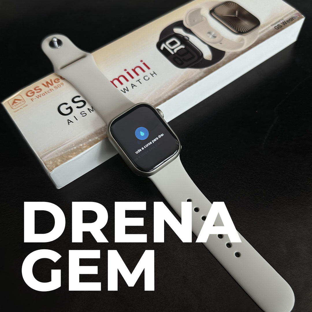 Smartwatch GS10 Mini Série 10: Design 41mm, CPU Ultra Rápida e Comandos por Gestos