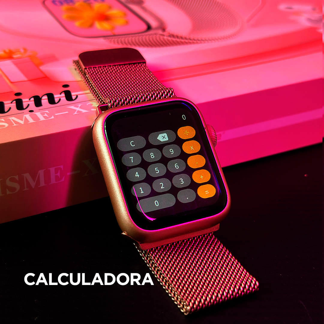 Combo Smartwatch X33 Mini 42mm: Kit 5 Pulseiras + Fone de Ouvido Bluetooth e Tecnologia Dual Touch