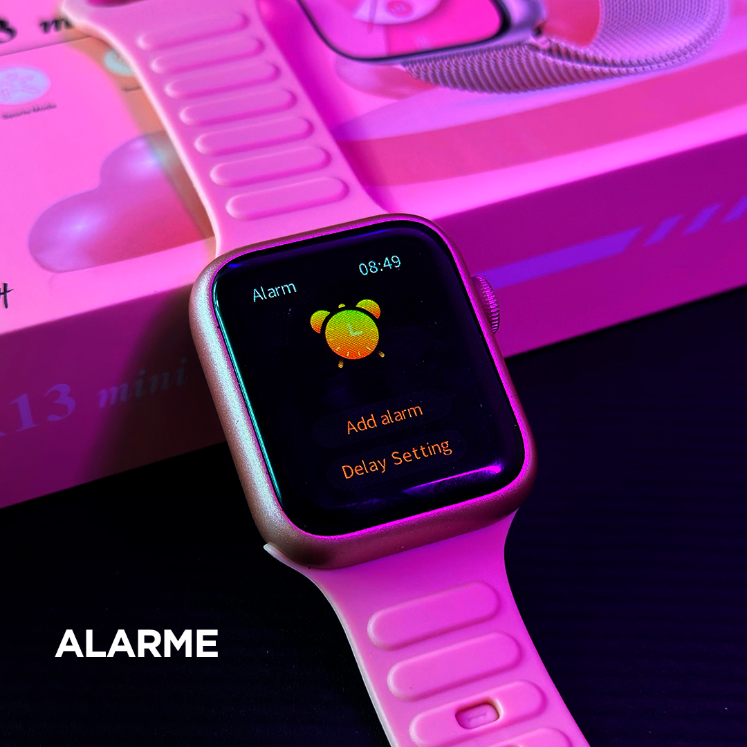 Smartwatch X13 Mini 42mm: Kit 3 Pulseiras, Interface Atualizada e Tecnologia de Toque Duplo