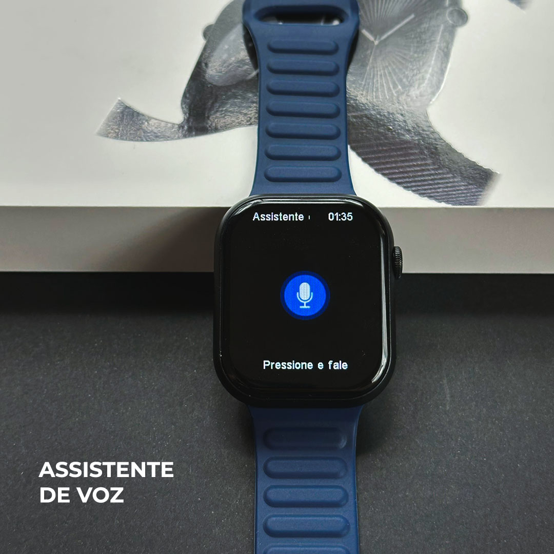 Smartwatch N10 Série 10: Tela AMOLED, Ilha Dinâmica e Kit Exclusivo com 3 Pulseiras