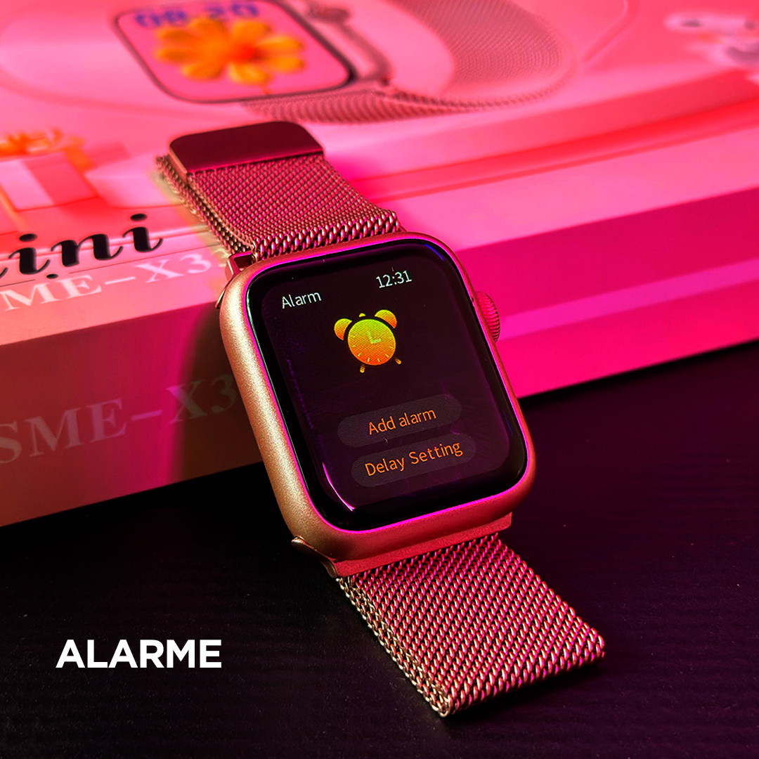 Combo Smartwatch X33 Mini 42mm: Kit 5 Pulseiras + Fone de Ouvido Bluetooth e Tecnologia Dual Touch