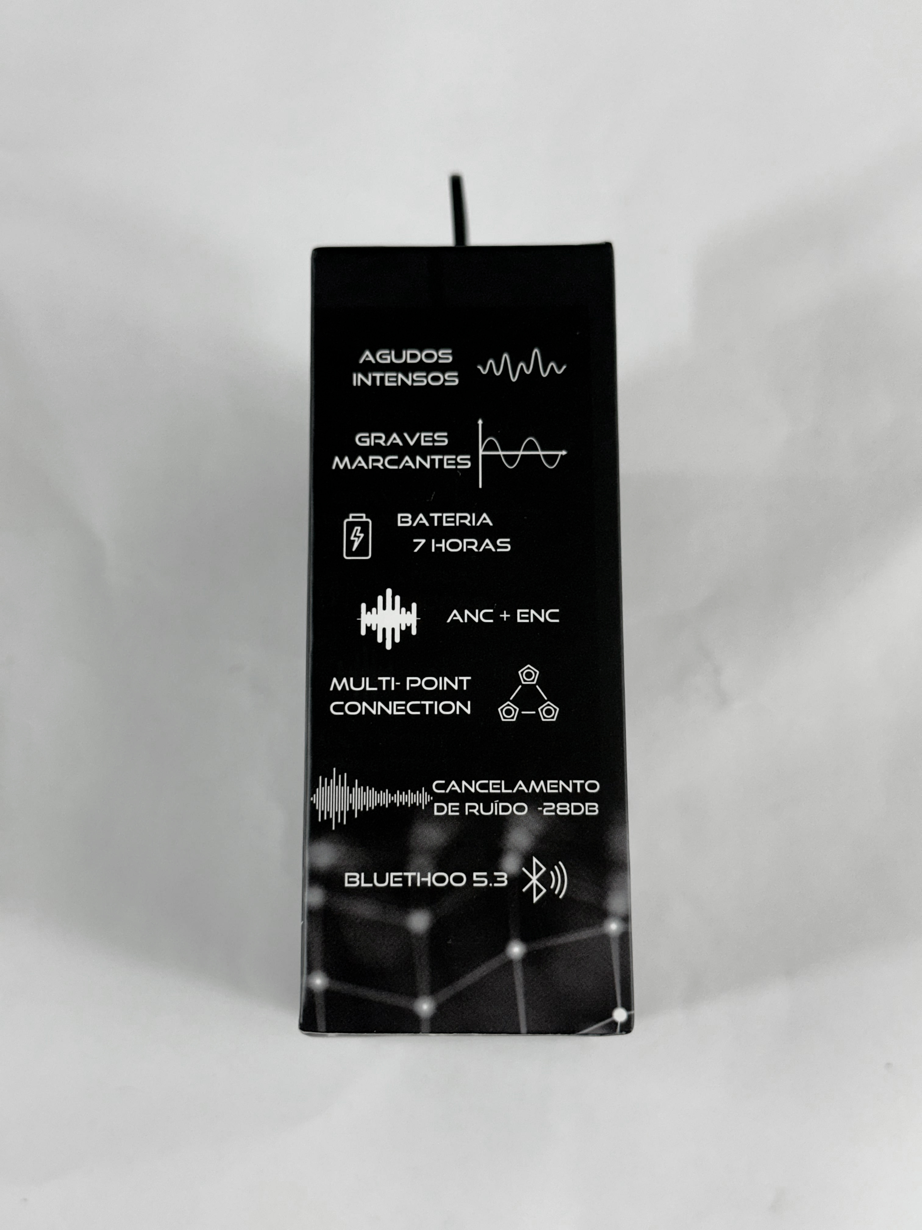 Fone TWS Wearzone WZ06: Cancelamento de Ruído ANC, Conexão Multi-ponto e Som Estéreo Hi-Fi