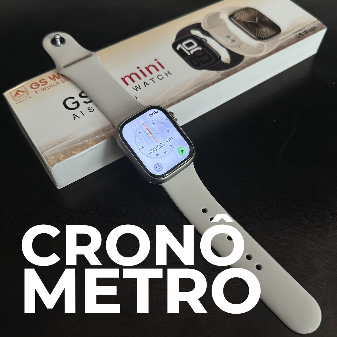 Smartwatch GS10 Mini Série 10: Design 41mm, CPU Ultra Rápida e Comandos por Gestos