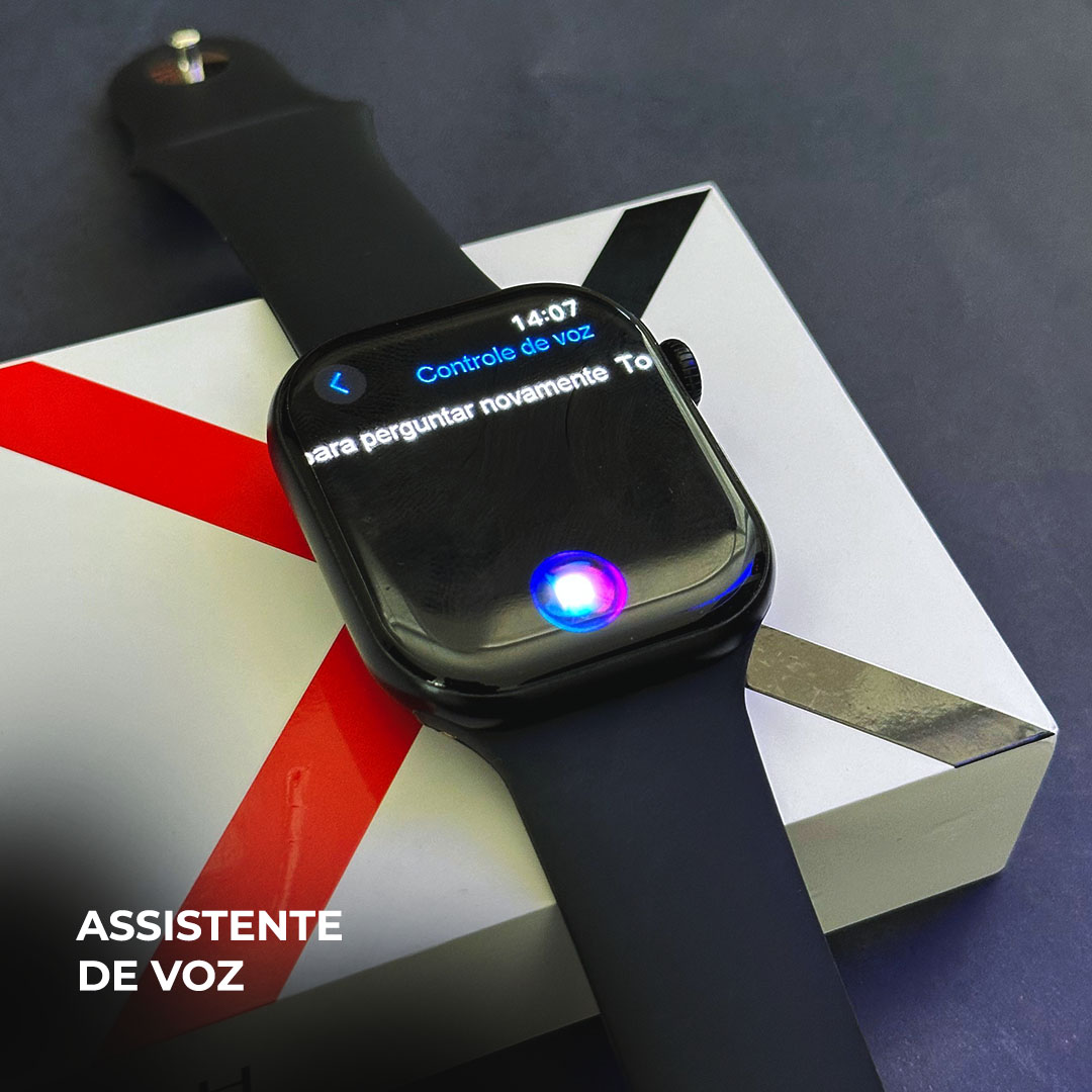 Smartwatch Microwear W10 PRO Série 10: Tela AMOLED Retina, 1GB de Memória e IA com Chat GPT