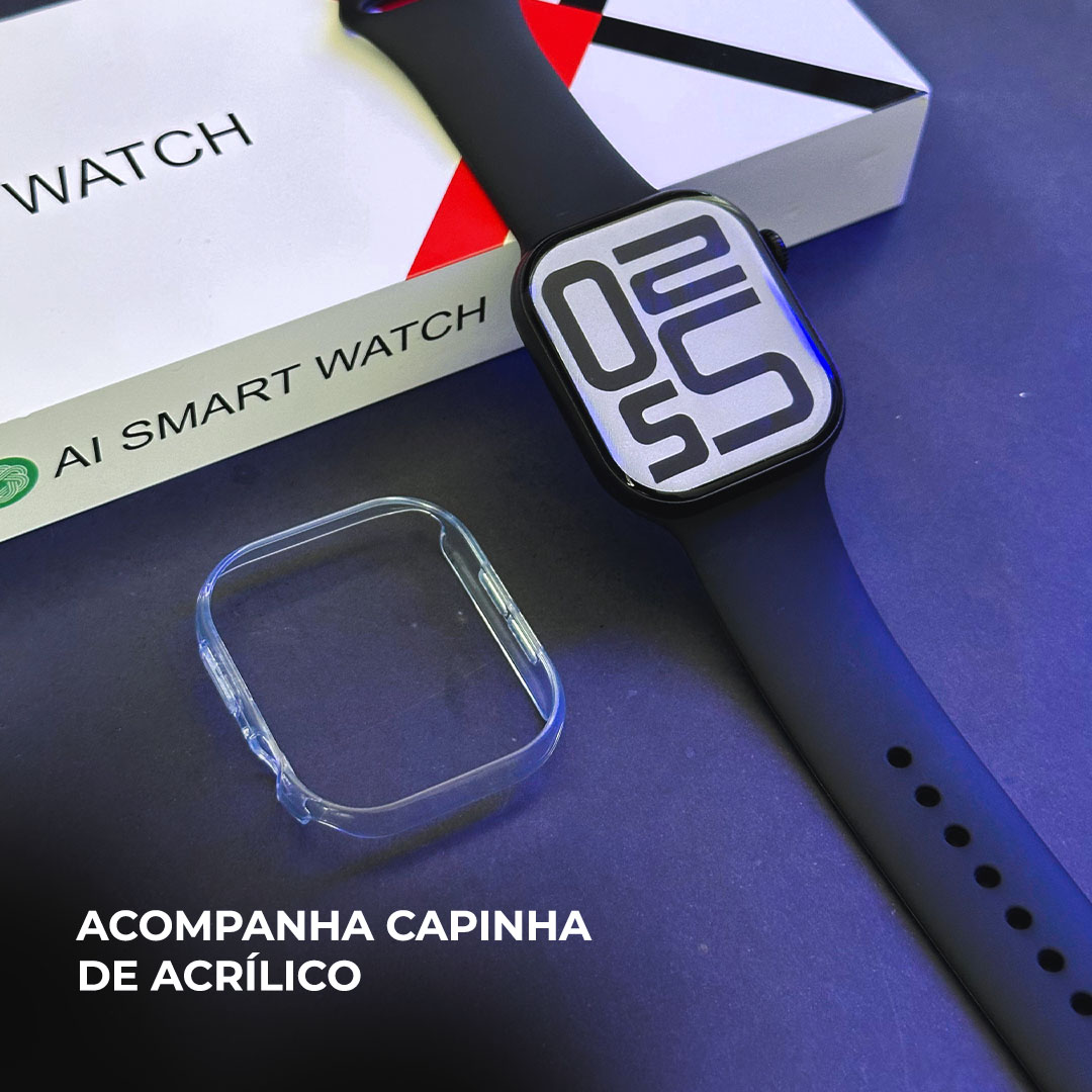Smartwatch Microwear W10 PRO Série 10: Tela AMOLED Retina, 1GB de Memória e IA com Chat GPT