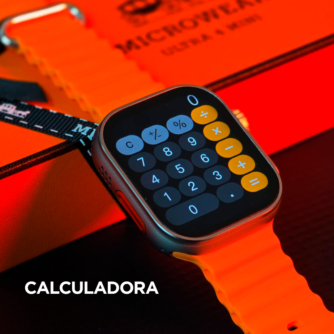 Smartwatch Ultra 4 Mini: Responde WhatsApp, Tela AMOLED e Assistente de Voz "Hey Michael"