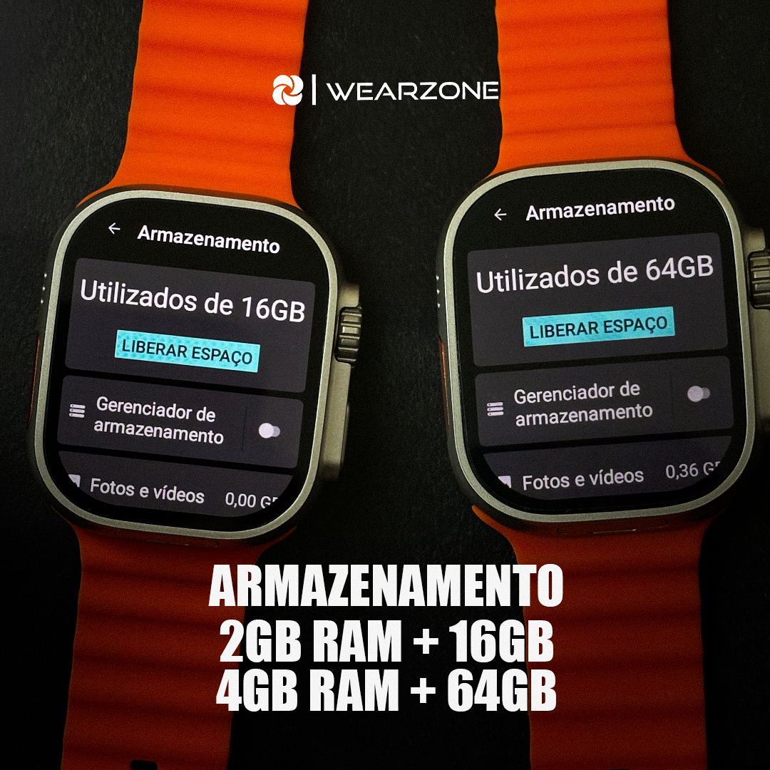 Smartwatch Horizon Pro 4G/5G: Celular de Pulso com Tela AMOLED, Câmera Rotatória e Desbloqueio Facial
