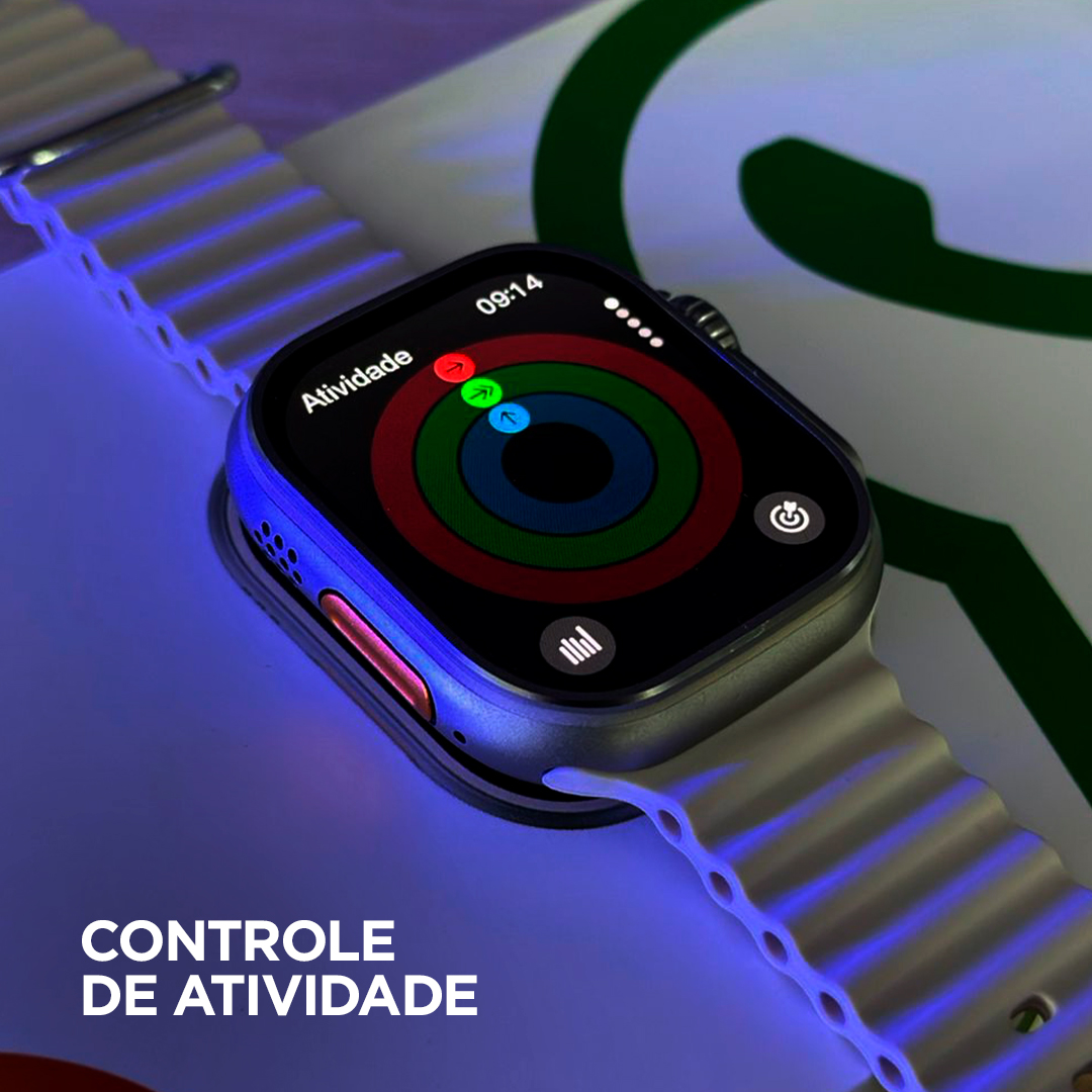 Smartwatch Microwear U4 Plus Série 10: Tela AMOLED de 2.04", Bateria de Longa Duração e NFC
