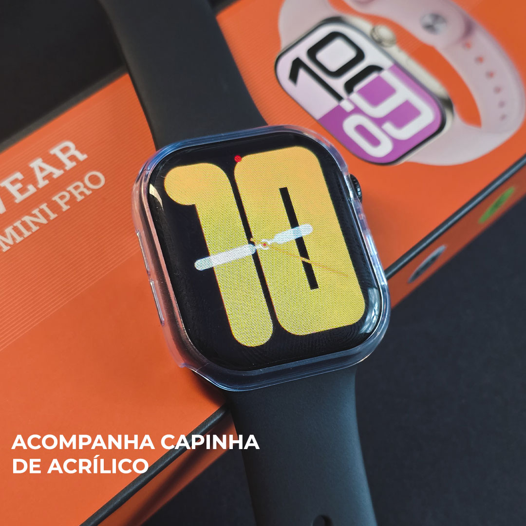 Smartwatch Microwear W10T Mini: Responde WhatsApp por Voz, 1GB de Memória e Inteligência Chat GPT