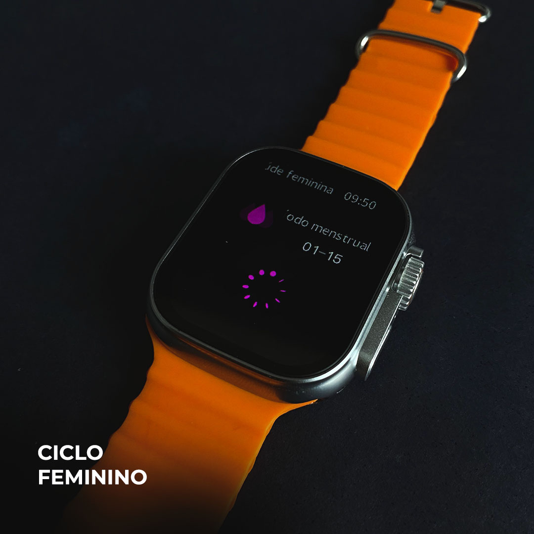 Smartwatch WS10-2 ULTRA 49mm: Kit Exclusivo 7 Pulseiras, Toque Duplo e Tela Curva Nível AMOLED