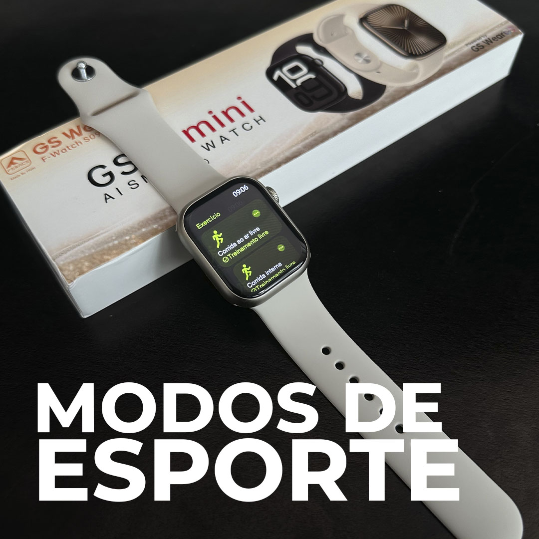Smartwatch GS10 Mini Série 10: Design 41mm, CPU Ultra Rápida e Comandos por Gestos