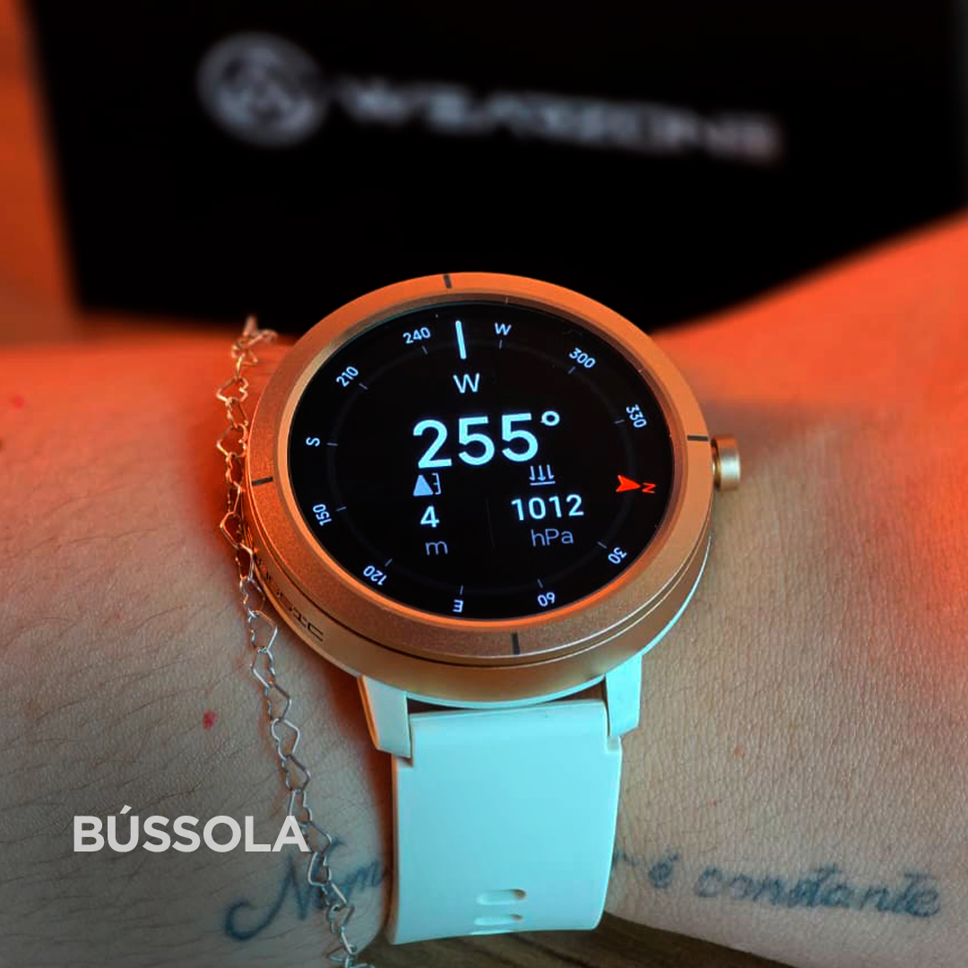 Smartwatch Wearzone Flare: GPS Multissatélite, Tela AMOLED HD e Resistência 5ATM à Prova d'Água do Mar