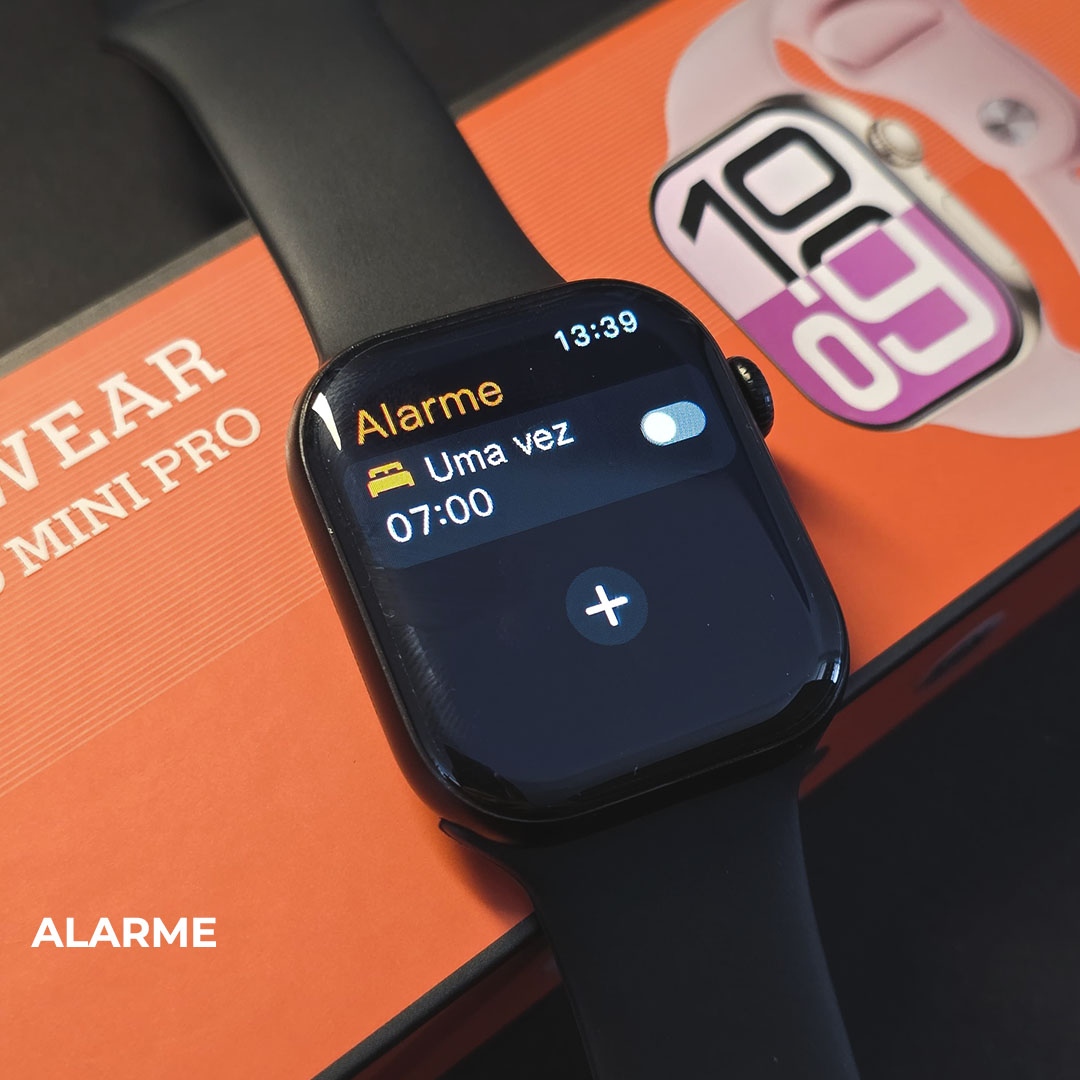 Smartwatch Microwear W10T Mini: Responde WhatsApp por Voz, 1GB de Memória e Inteligência Chat GPT