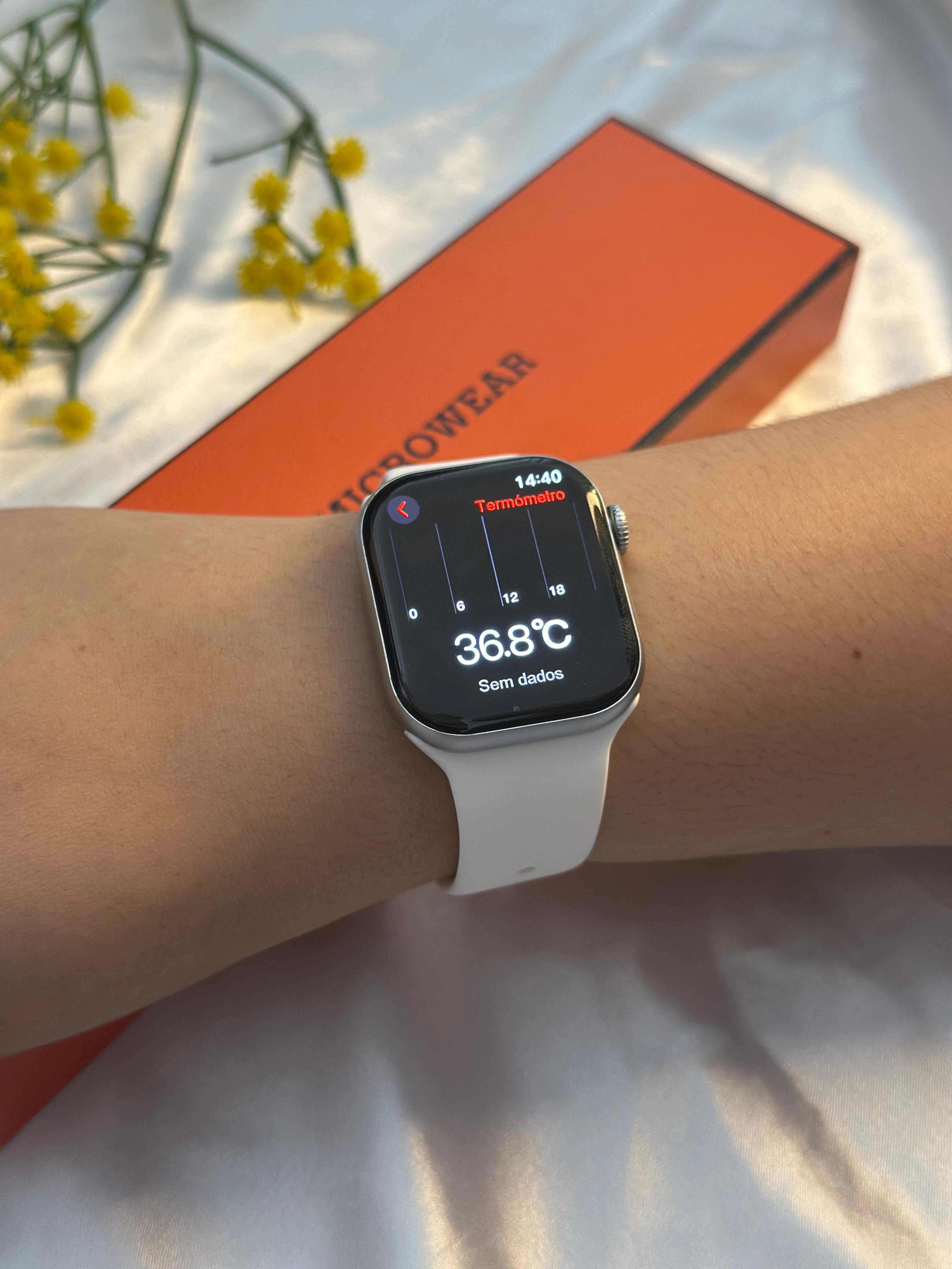 Smartwatch Microwear W10 PRO Mini Série 10: Tela AMOLED, 1GB de Memória e Tradução Simultânea em 41mm