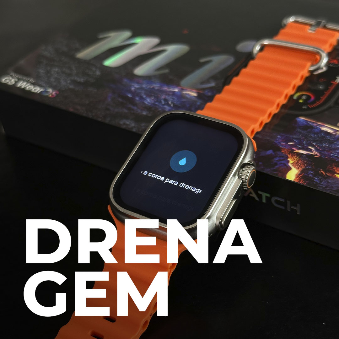 Smartwatch GS10 Ultra Mini Série 10: O Poder do Design Ultra em 41mm, CPU Veloz e Trava de Pulseira Real