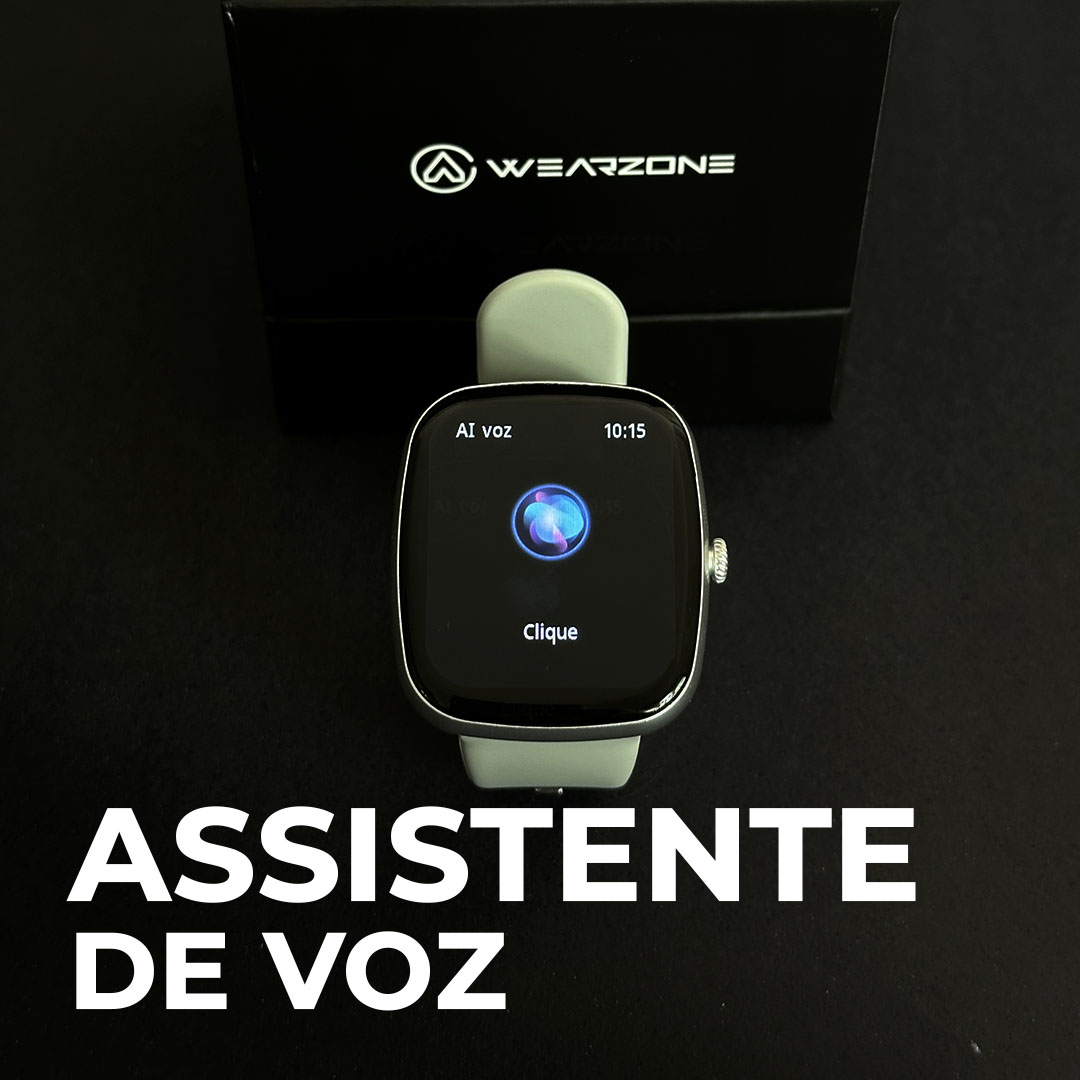 Smartwatch Wearzone Easy: Design Exclusivo, Bateria de Longa Duração e Resistência 1ATM