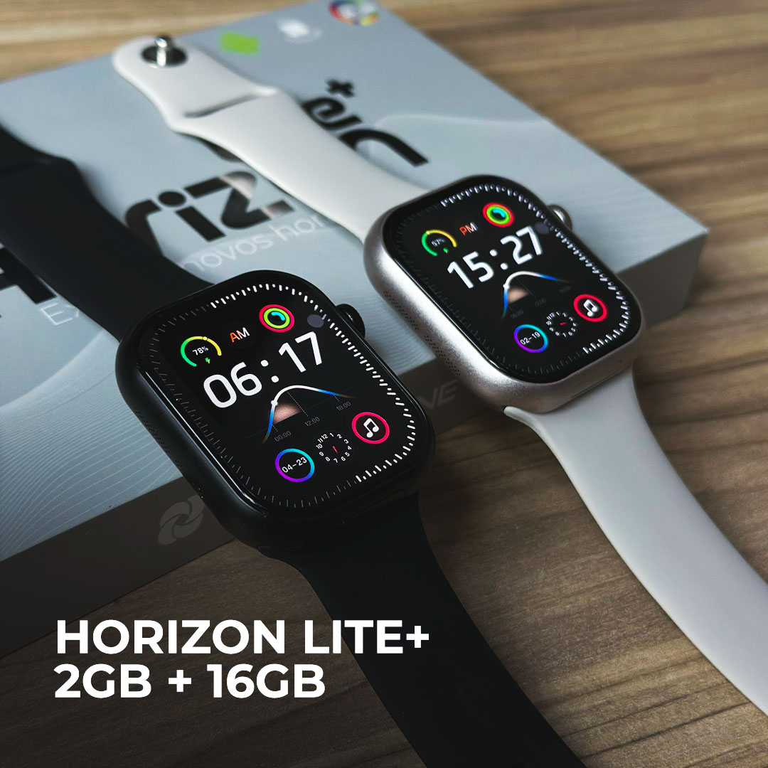 Smartwatch Horizon Lite + 4G: Celular de Pulso Slim com Câmera Rotatória, 2GB RAM e Android Nativo