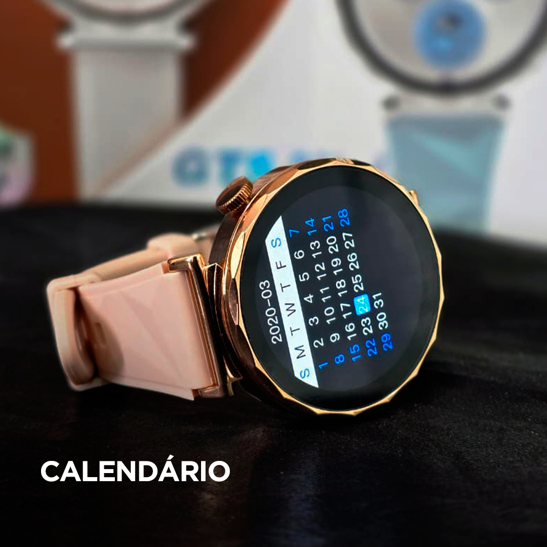 Smartwatch GT5 MINI: Inteligência Artificial Chat GPT, Ilha Dinâmica e NFC para Fechaduras