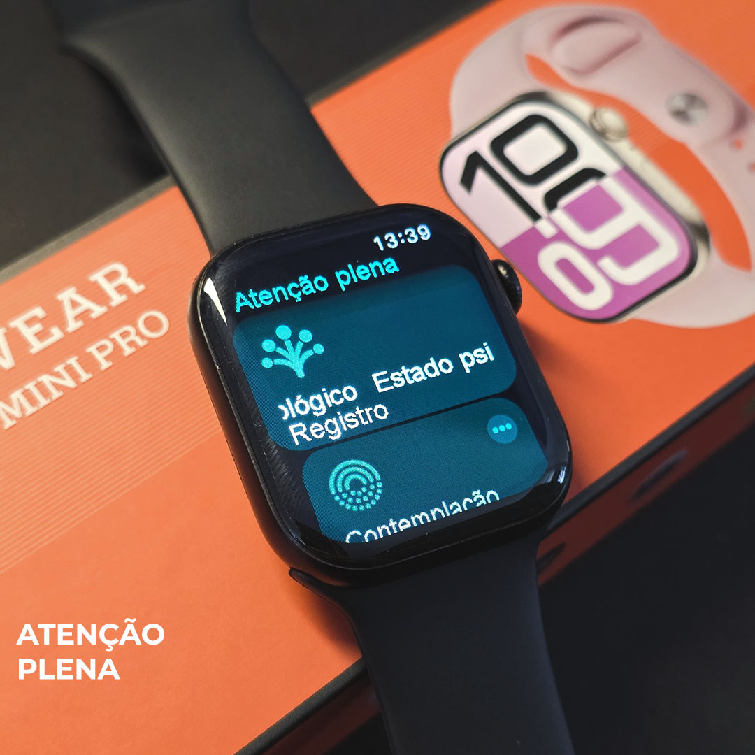 Smartwatch Microwear W10T Mini: Responde WhatsApp por Voz, 1GB de Memória e Inteligência Chat GPT