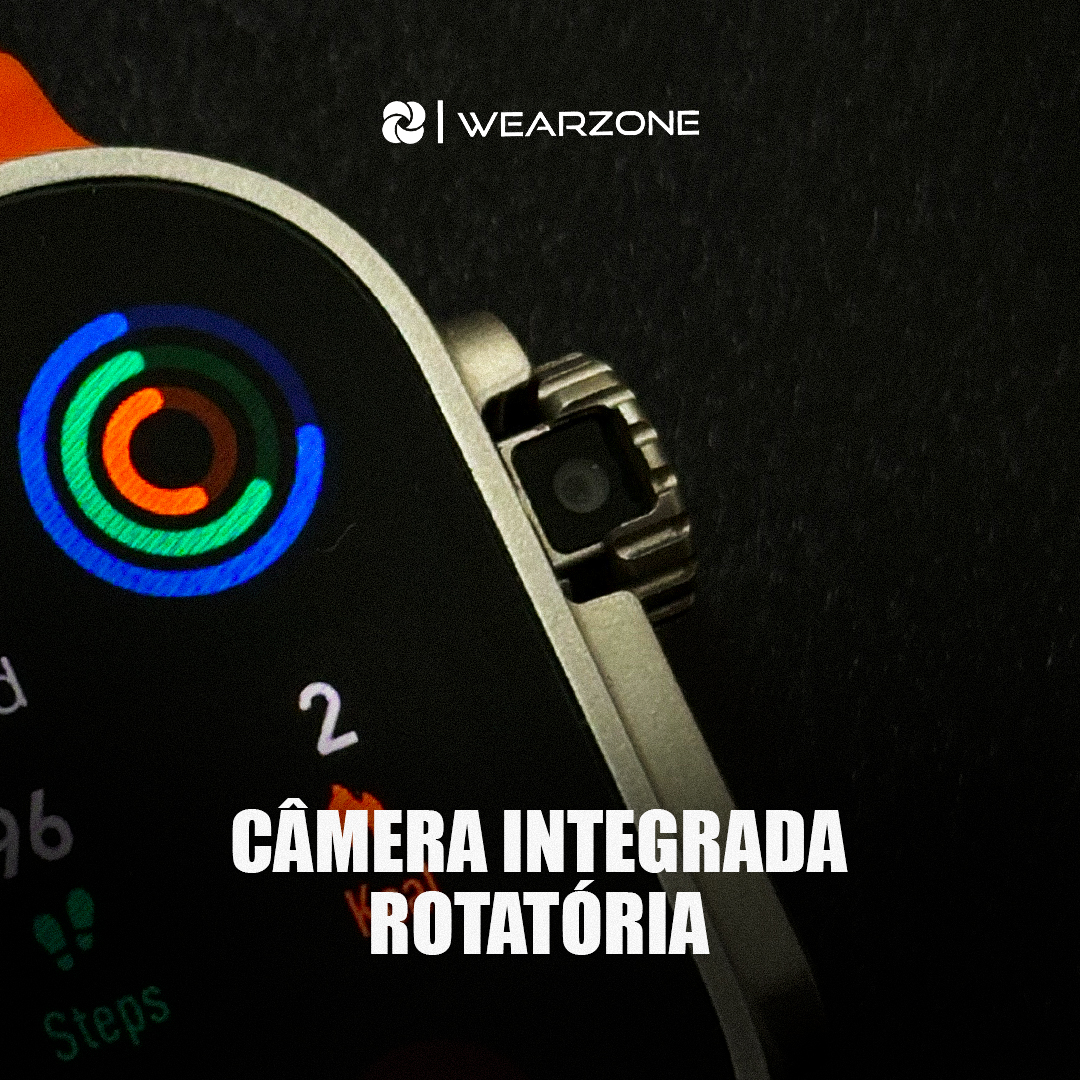 Smartwatch Horizon Pro 4G/5G: Celular de Pulso com Tela AMOLED, Câmera Rotatória e Desbloqueio Facial