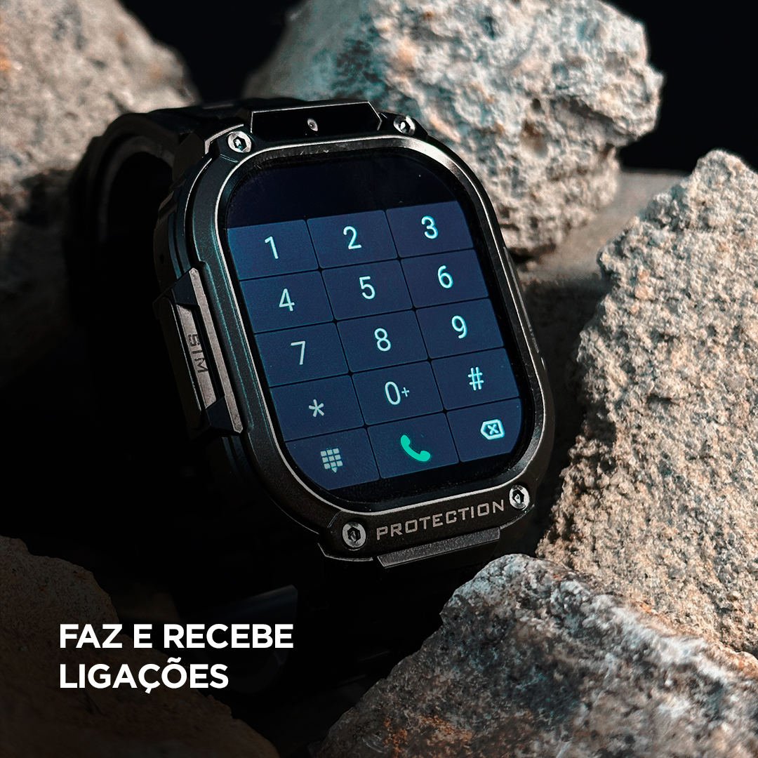 Smartwatch Horizon Titan 4G: Celular de Pulso com Vidro Panda Glass, Tela AMOLED e Bateria de 950mAh