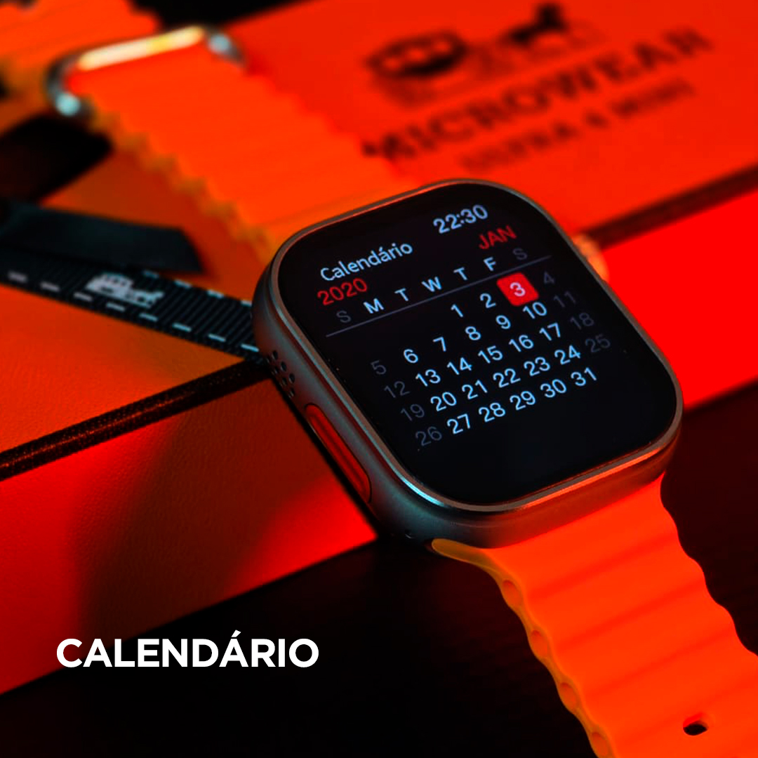 Smartwatch Ultra 4 Mini: Responde WhatsApp, Tela AMOLED e Assistente de Voz "Hey Michael"