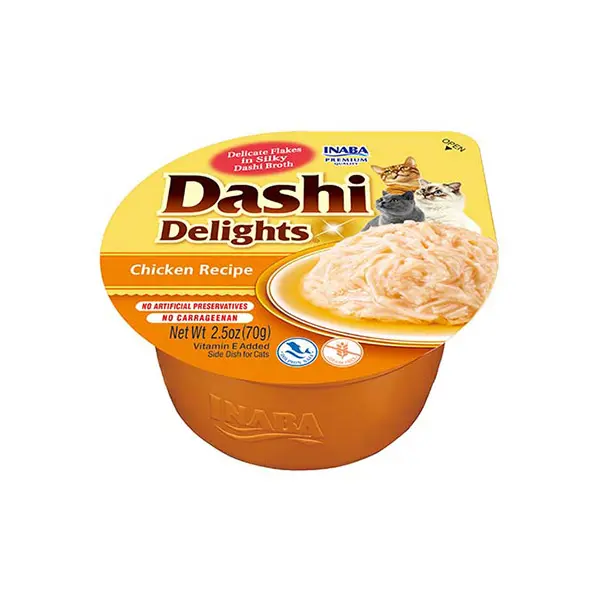 CIAO Dashi delight plėšyta vištiena šilkiniame sultinyje 70 g