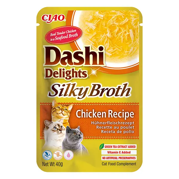 CIAO Dashi delight šilkinis vištienos sultinys, 40g