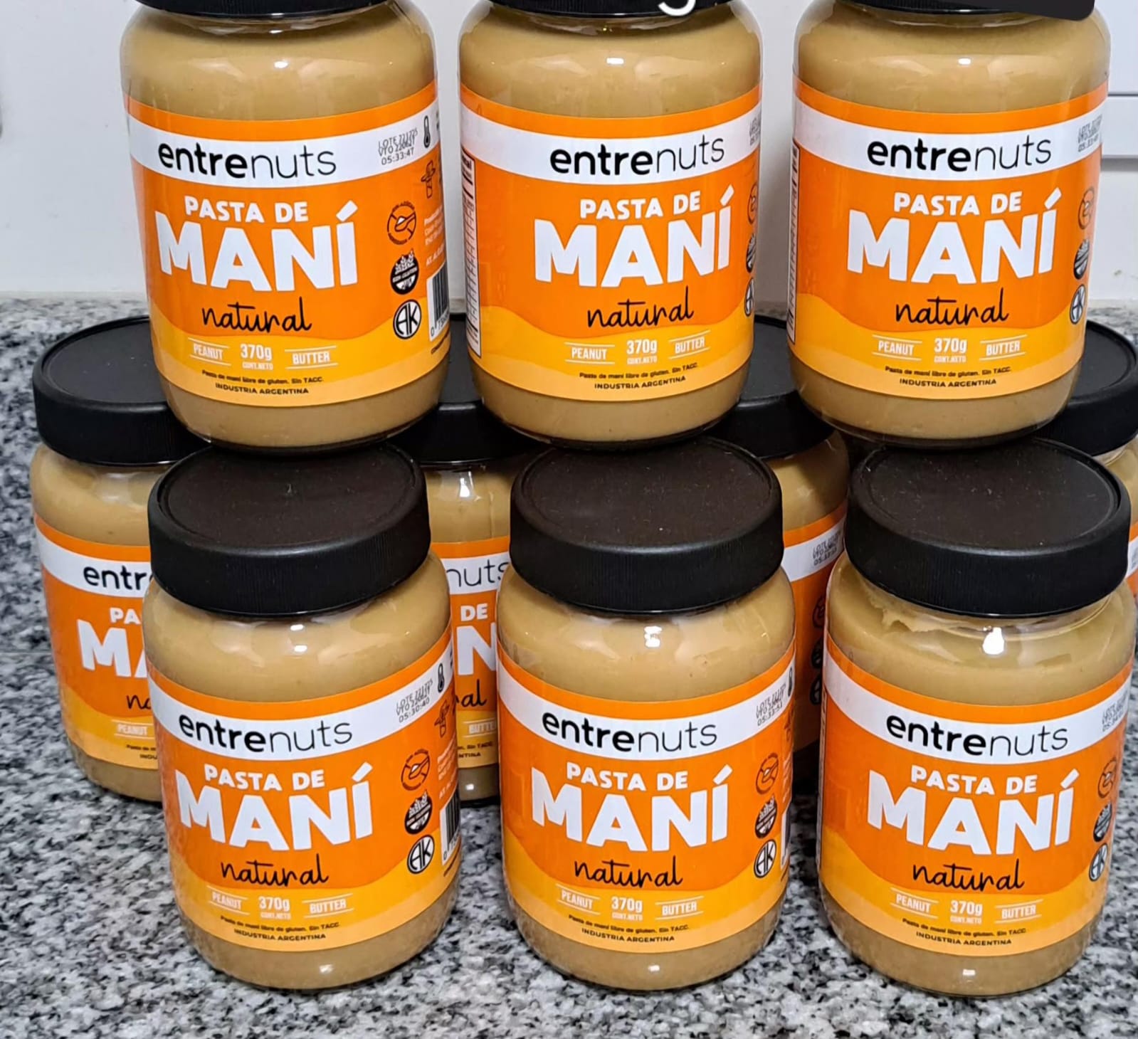 Pasta de Maní Natural Entrenuts