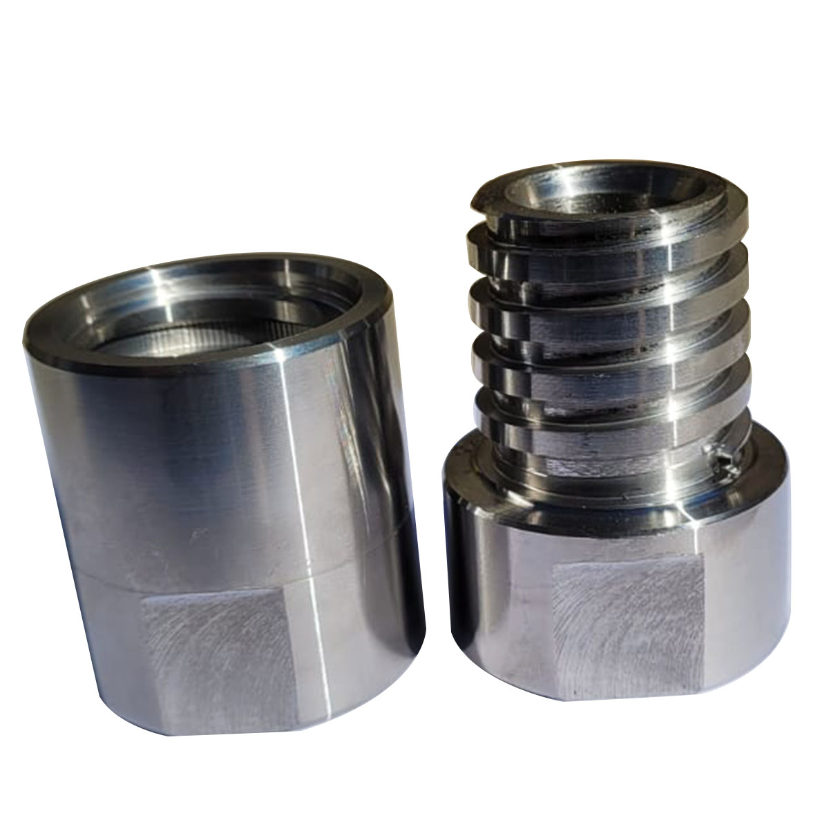 PAR DE PONTEIRA ROSCA QUADRADA DE 1 POLEGADA SCHEDULE (33,4MM)