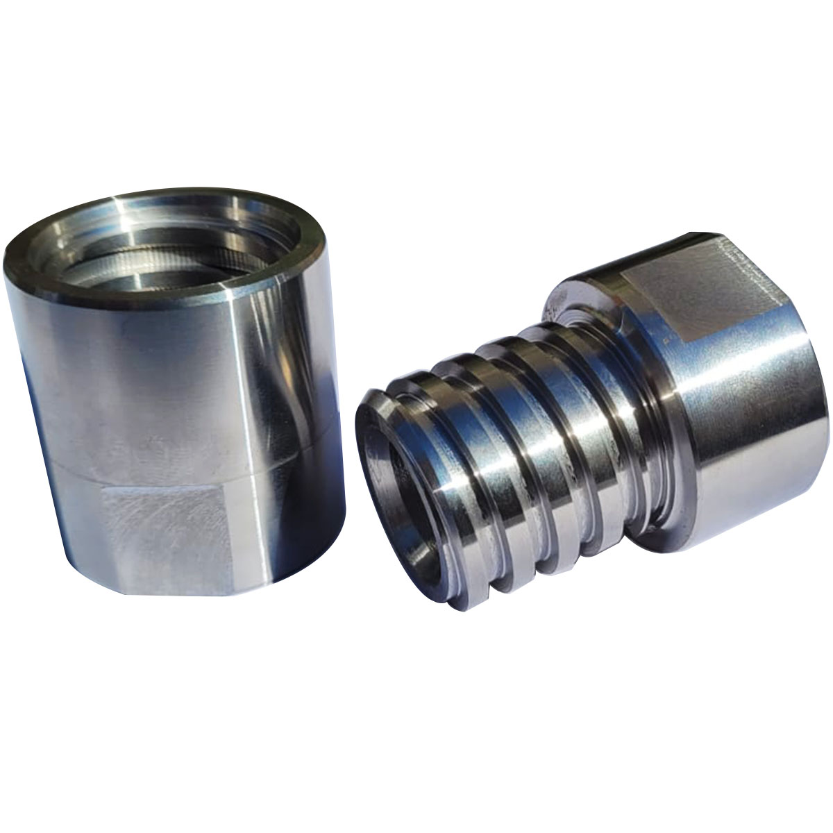 PAR DE PONTEIRA ROSCA QUADRADA DE 1 POLEGADA SCHEDULE (33,4MM)