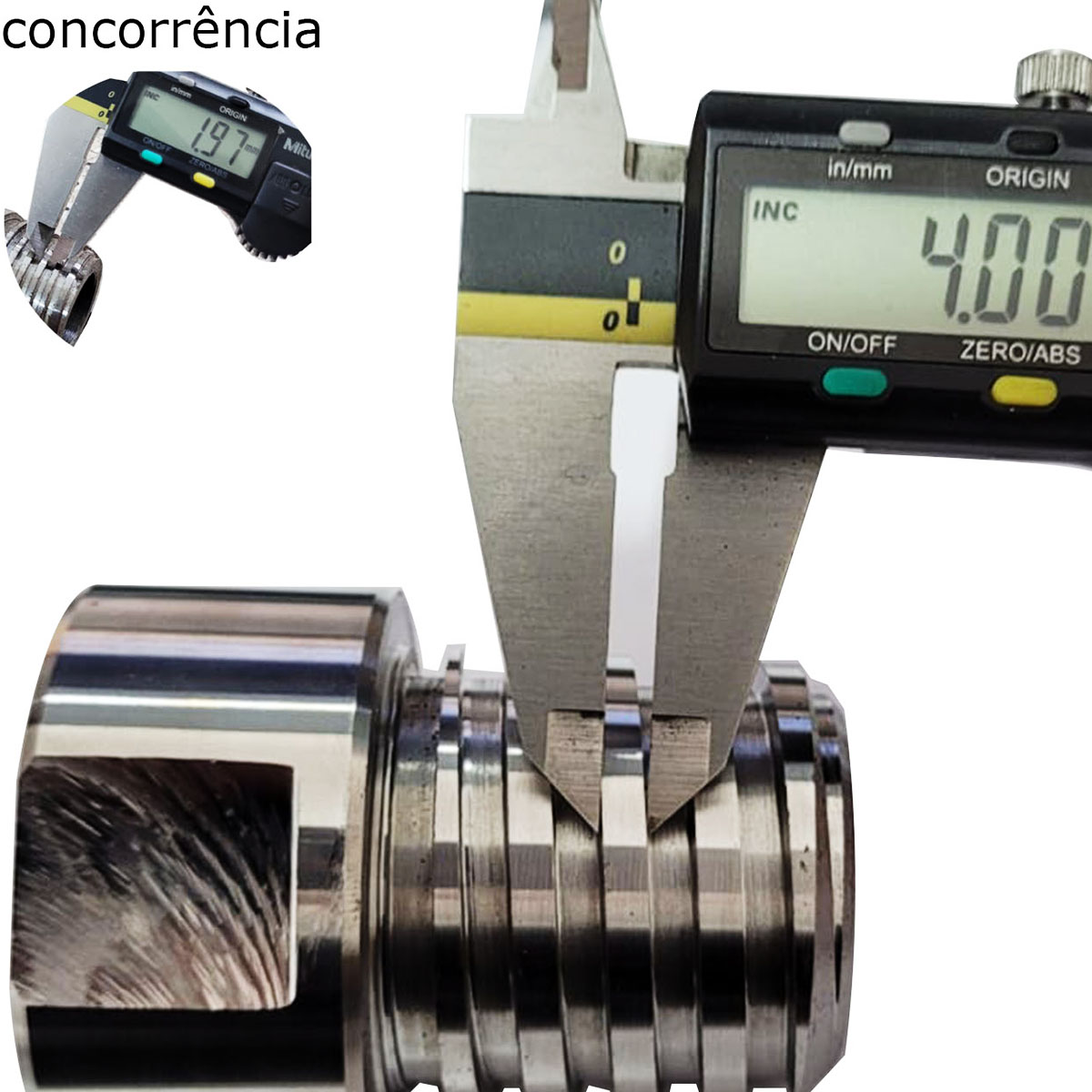 PAR DE PONTEIRA ROSCA QUADRADA DE 1.1/4 SCHEDULE