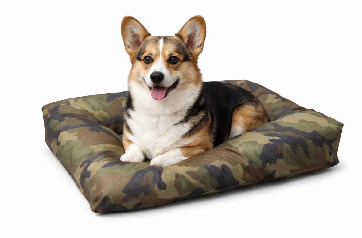 Cama antidesgarro estampa militar