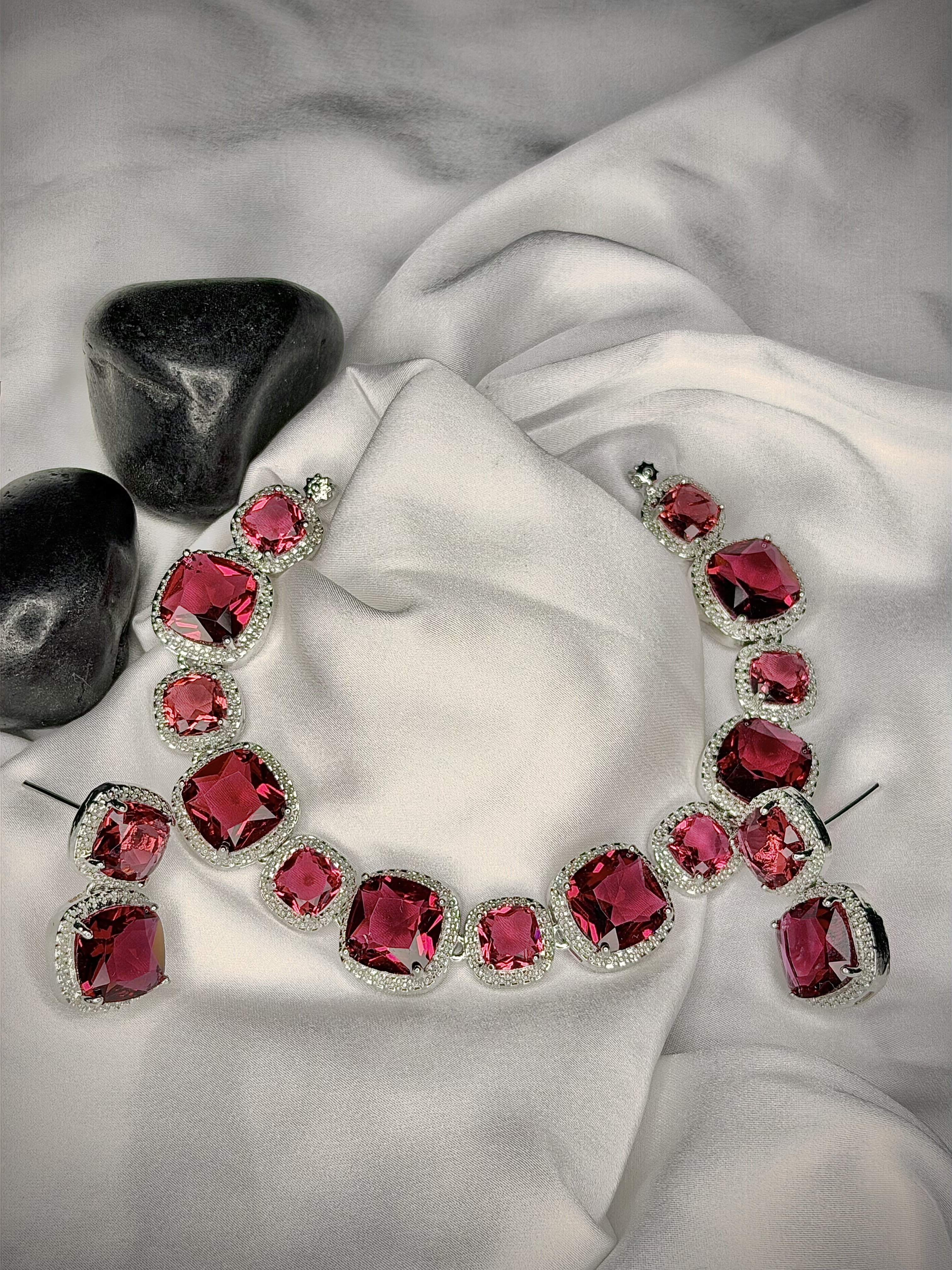 Ruby Elegant AD Necklace Set