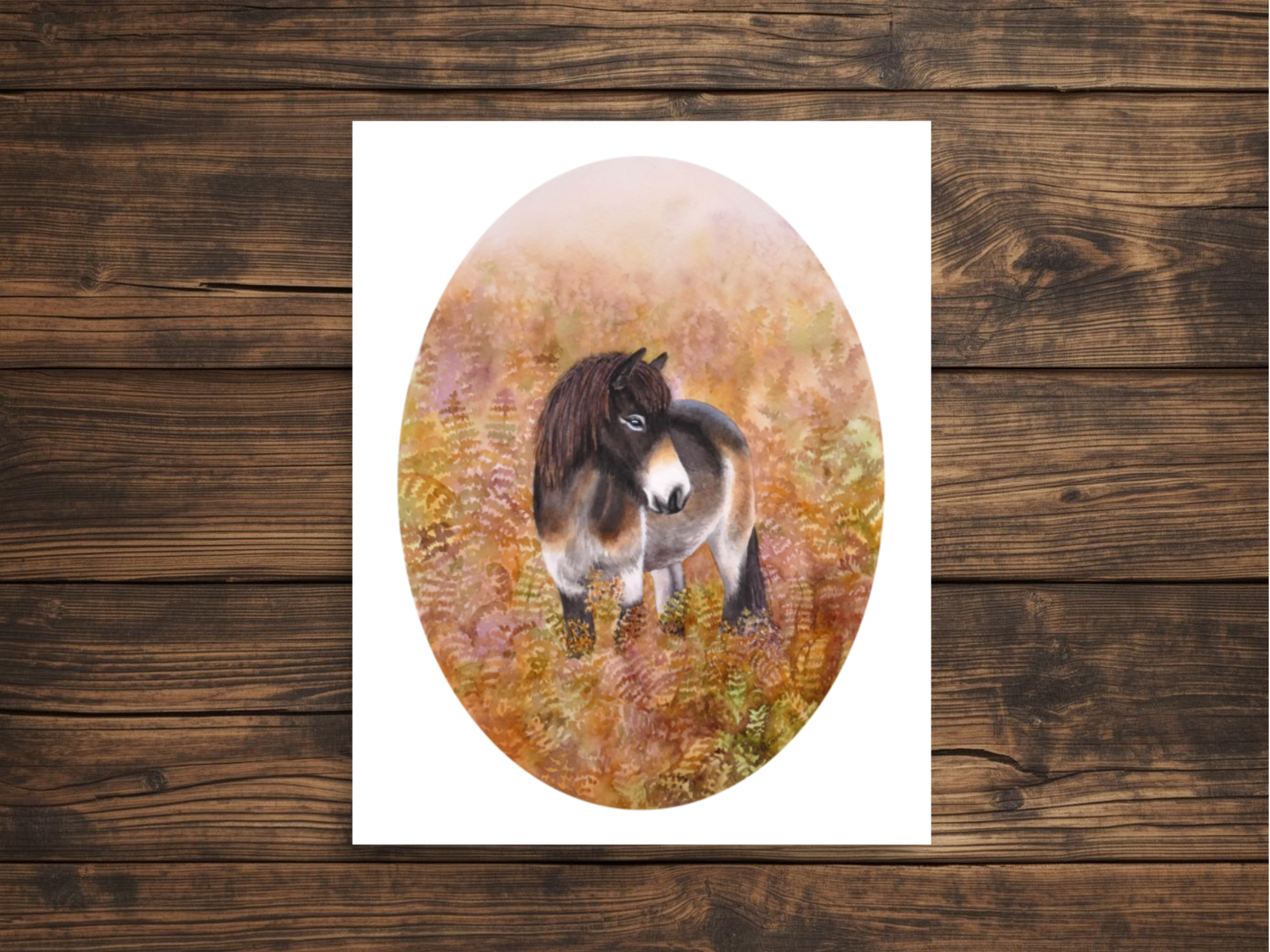 Icelandic Horse Among the Ferns