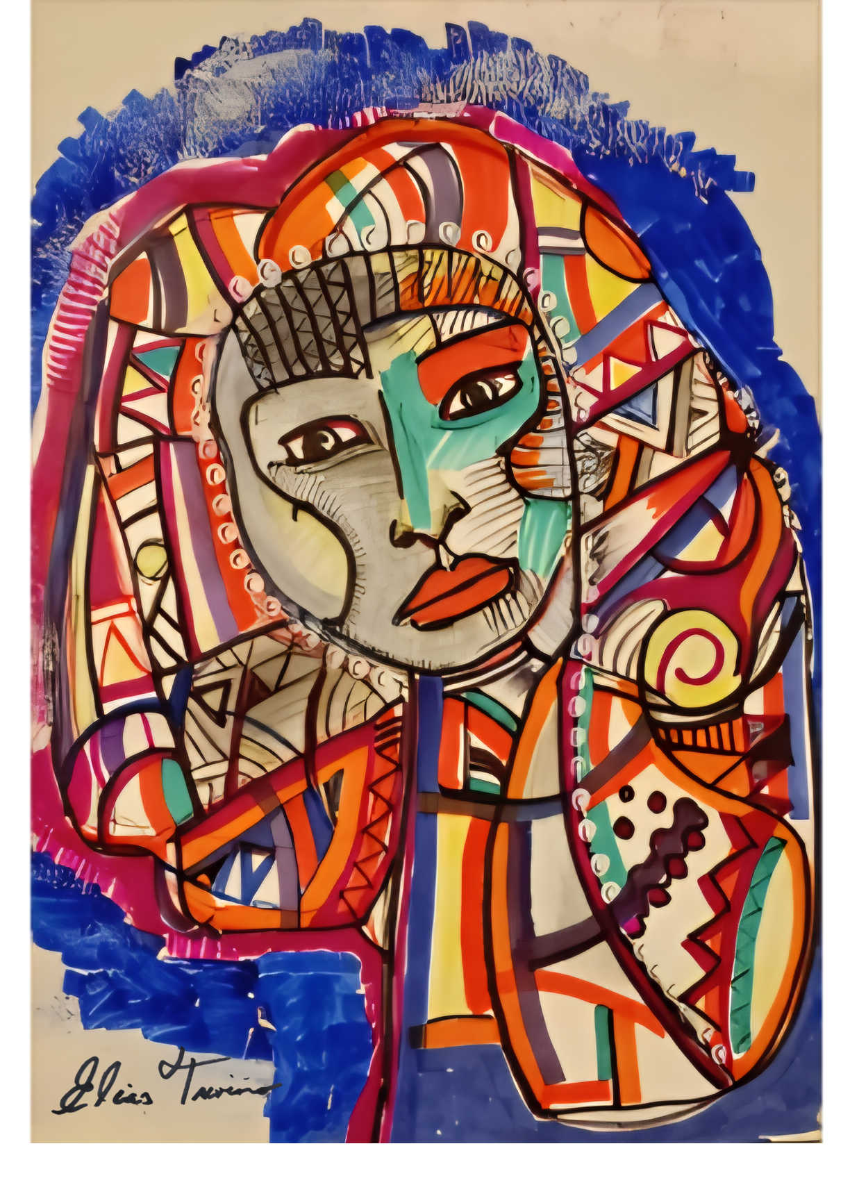 Abstract Headdress Fine Art Print